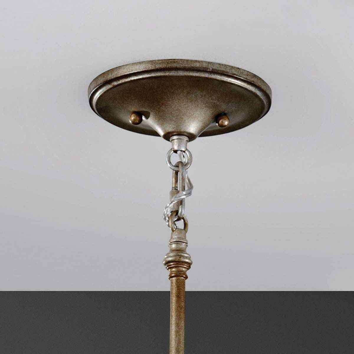 Feiss Lucia Single Mini Pendant - Burnished Silver