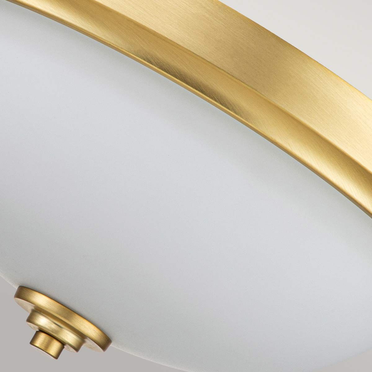 Feiss Malibu 2 Light Flush Fitting - Brushed Brass