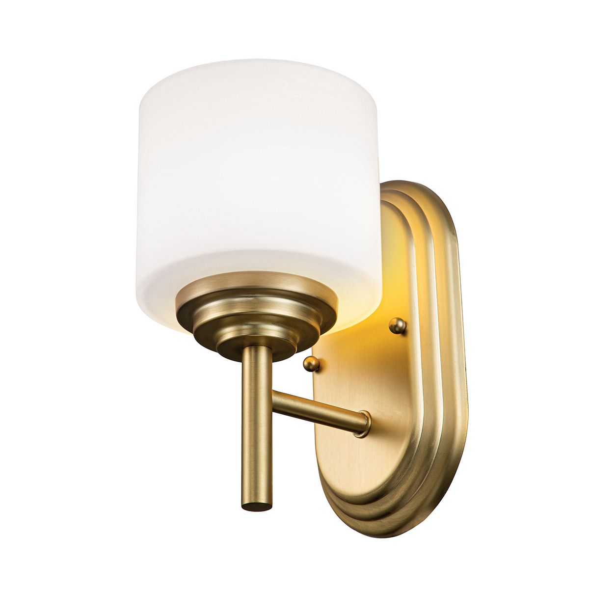 Feiss Malibu Single Wall Light - Brushed Brass
