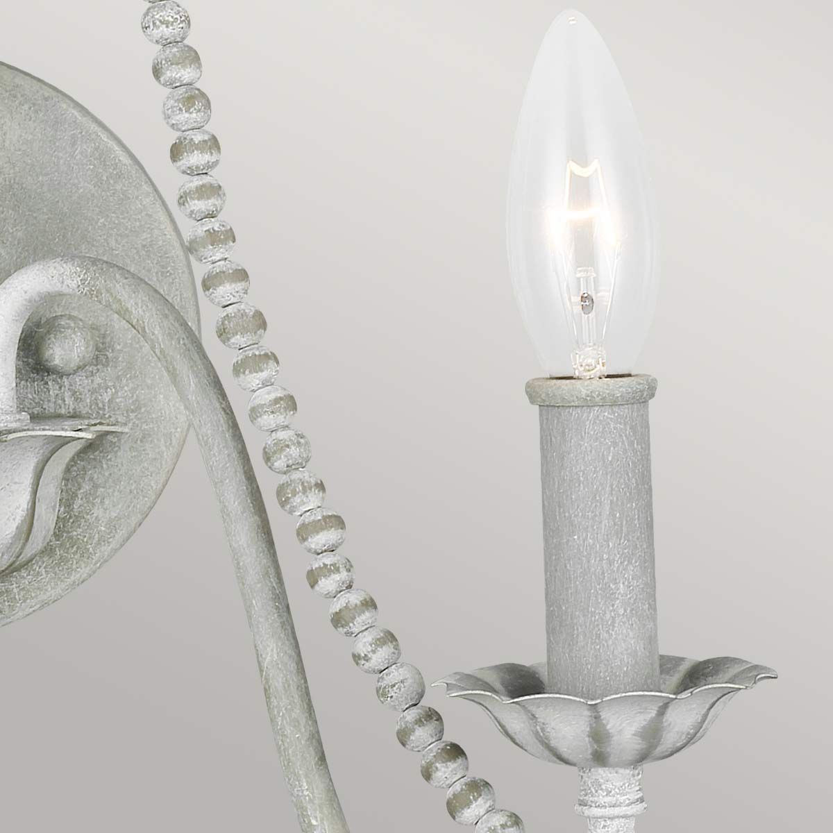 Feiss Maryville 2 Light Wall Light - Washed Grey