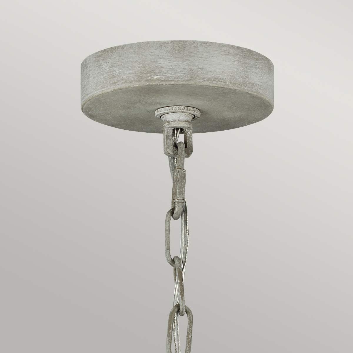 Feiss Maryville 3 Light Chandelier - Washed Grey