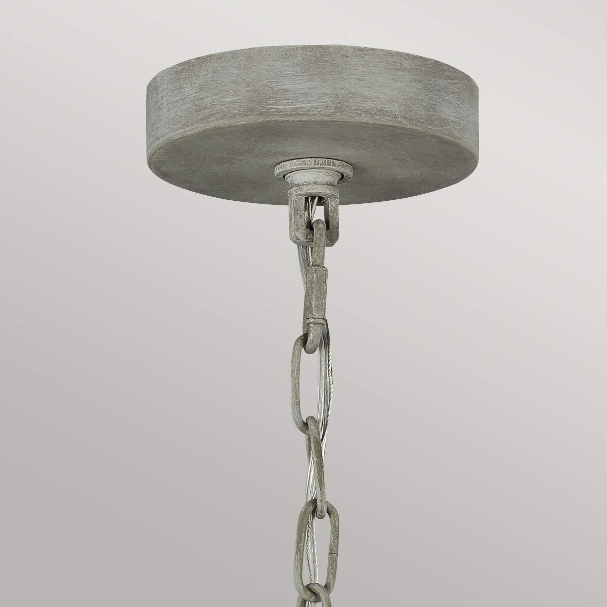 Feiss Maryville 6 Light Chandelier - Washed Grey