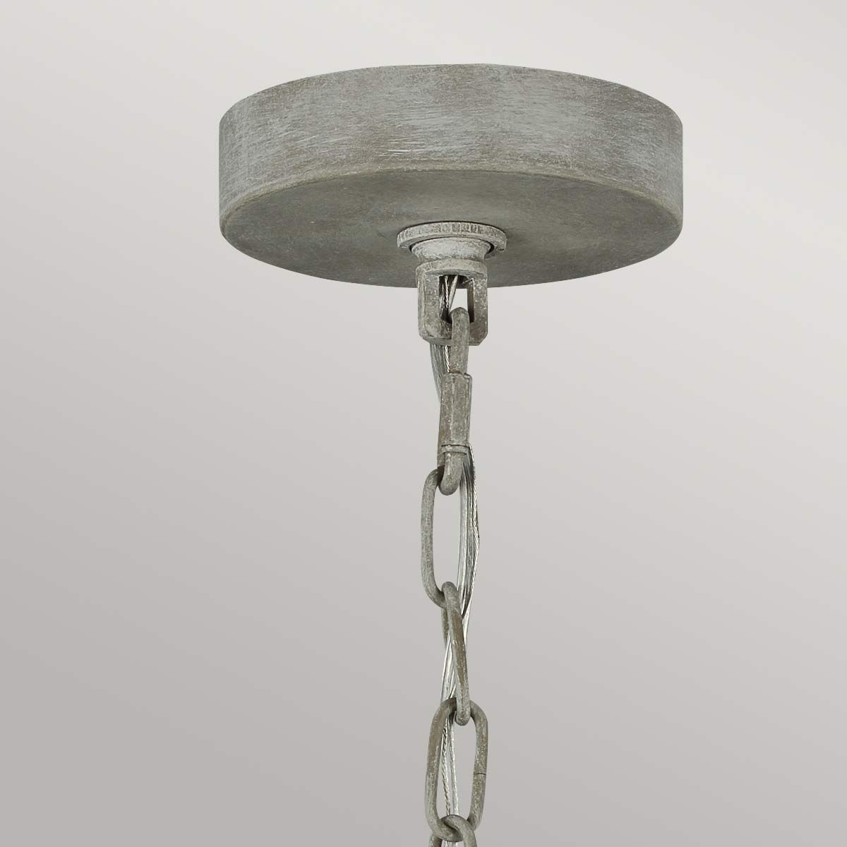 Feiss Maryville 9 Light Chandelier - Washed Grey