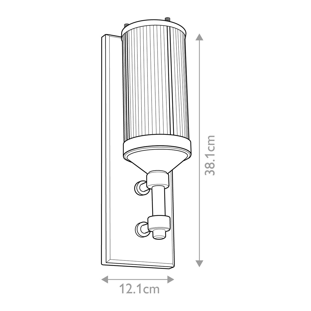 Feiss Paulson Single Bathroom Wall Light - Chrome