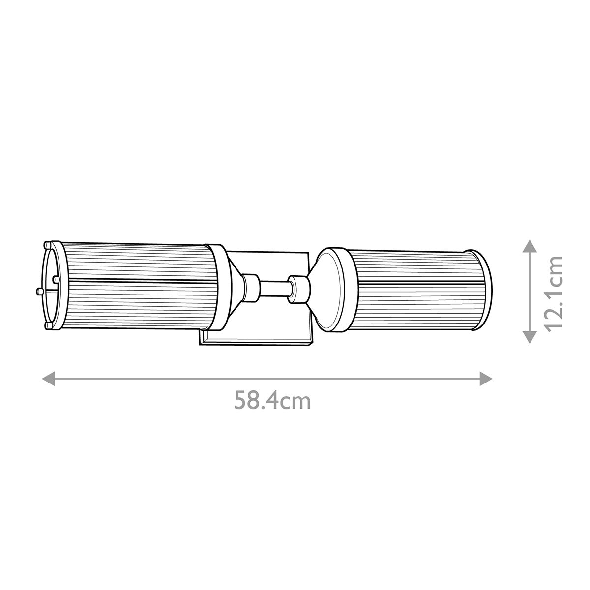 Feiss Paulson 2 Light Bathroom Bar Light - Chrome
