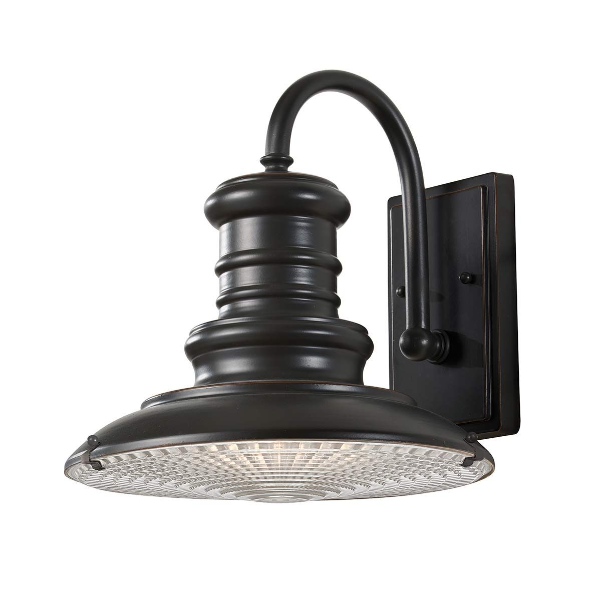 Feiss Redding Station Single Medium Wall Lantern - Restoration Bronze