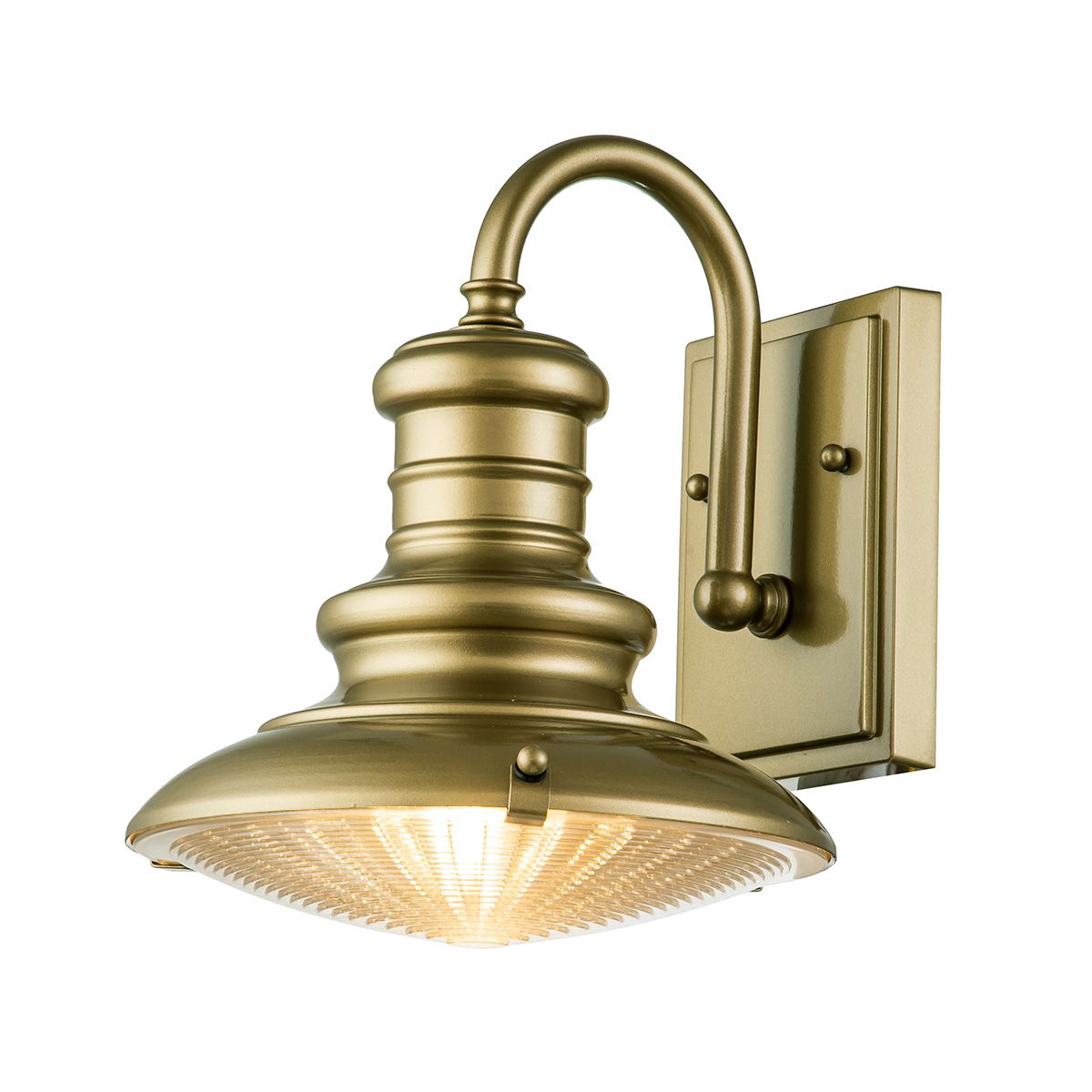 Feiss Redding Station 1 Light Small Wall Lantern - Painted Distressed Bronze