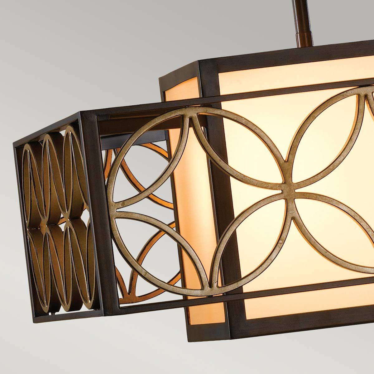 Feiss Remy Single Pendant - Heritage Bronze & Parisienne Gold