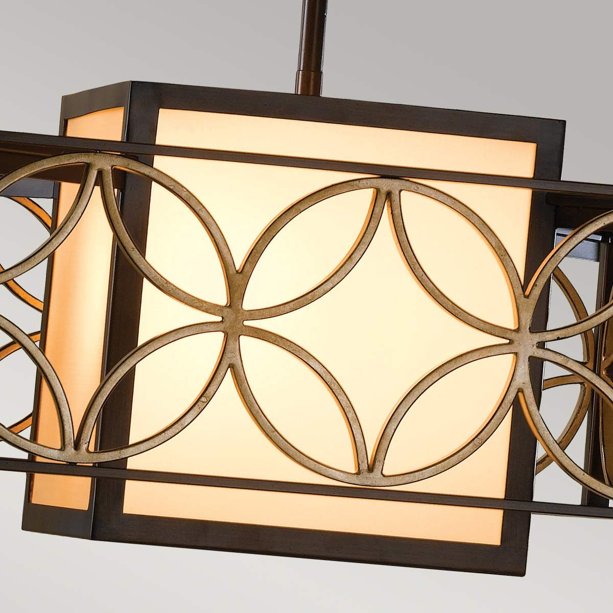 Feiss Remy Single Pendant - Heritage Bronze & Parisienne Gold