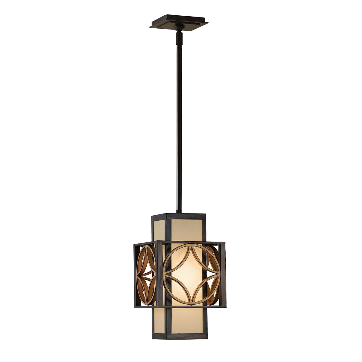 Feiss Remy Single Mini Pendant - Heritage Bronze & Parisienne Gold