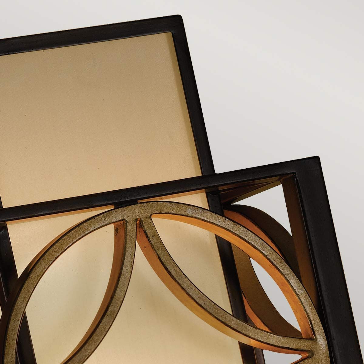 Feiss Remy Single Wall Light - Heritage Bronze & Parisienne Gold