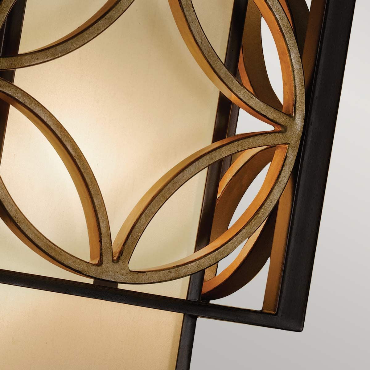 Feiss Remy Single Wall Light - Heritage Bronze & Parisienne Gold