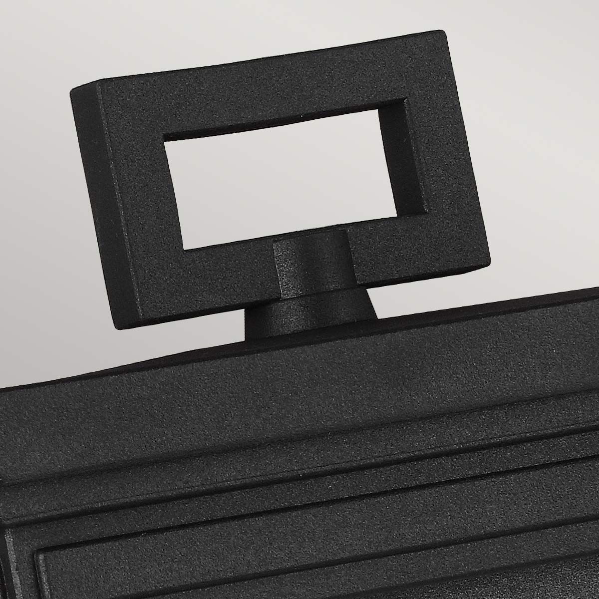 Feiss Roscoe Single Medium Wall Lantern - Textured Black