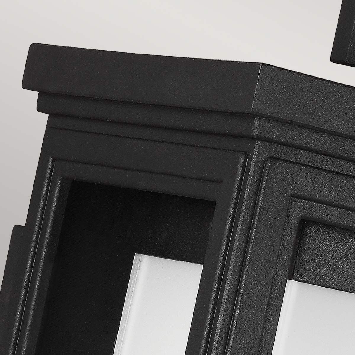Feiss Roscoe Single Small Wall Lantern - Textured Black