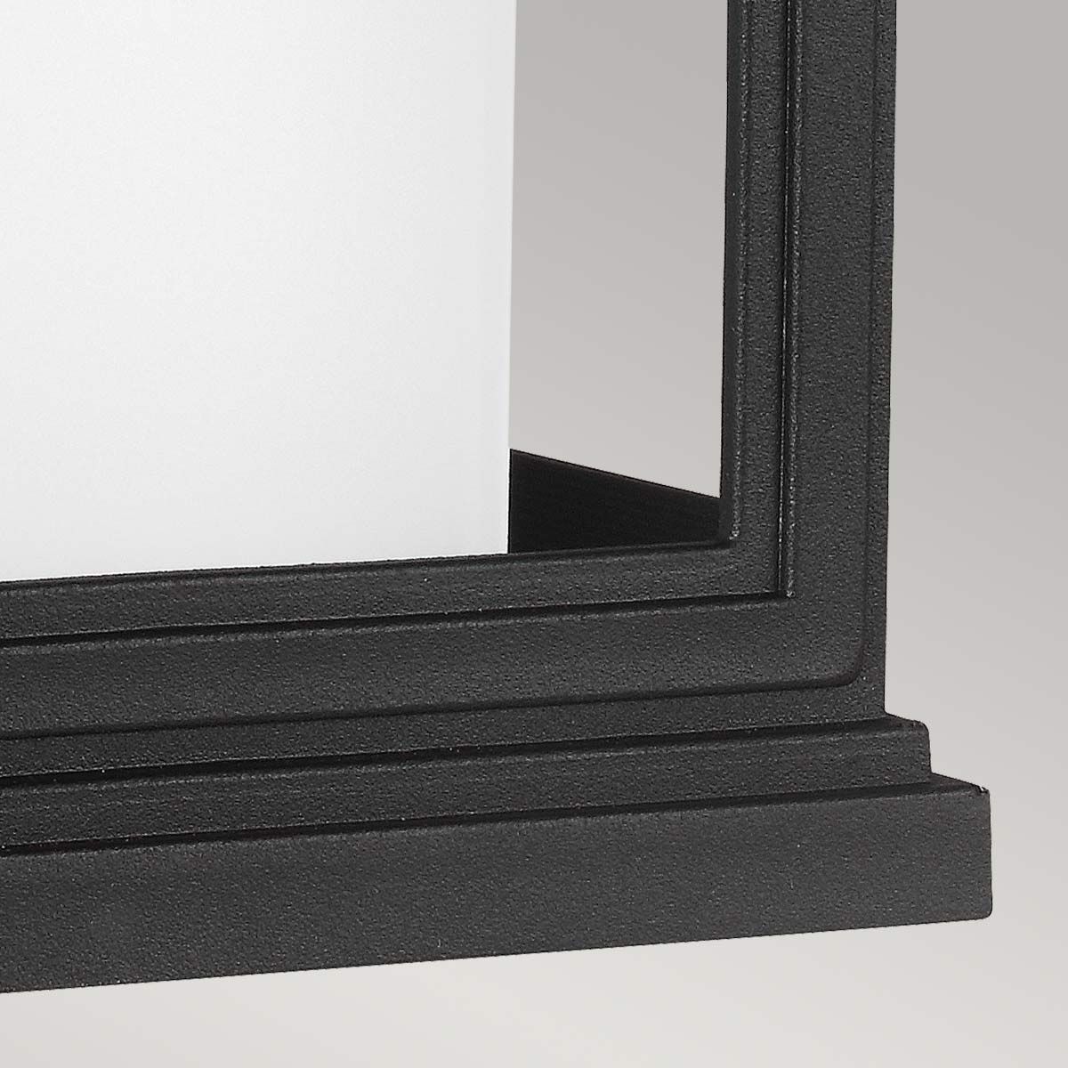 Feiss Roscoe Single Small Wall Lantern - Textured Black