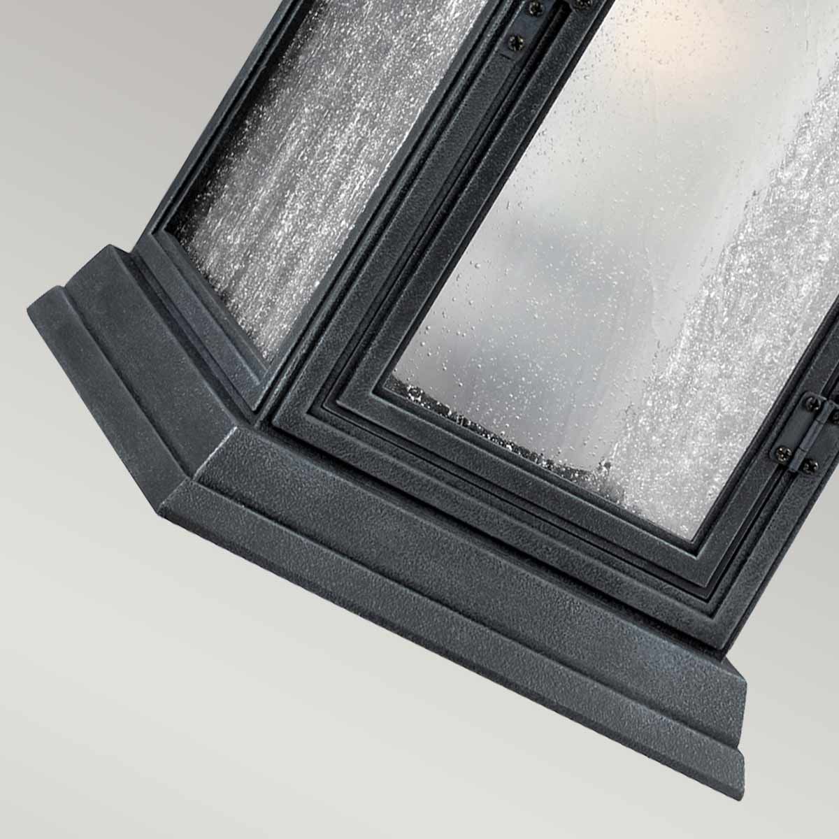 Feiss Shepherd 2 Light Medium Wall Lantern - Dark Weathered Zinc