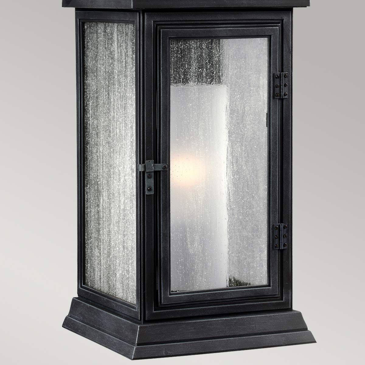 Feiss Shepherd Single Small Wall Lantern - Dark Weathered Zinc