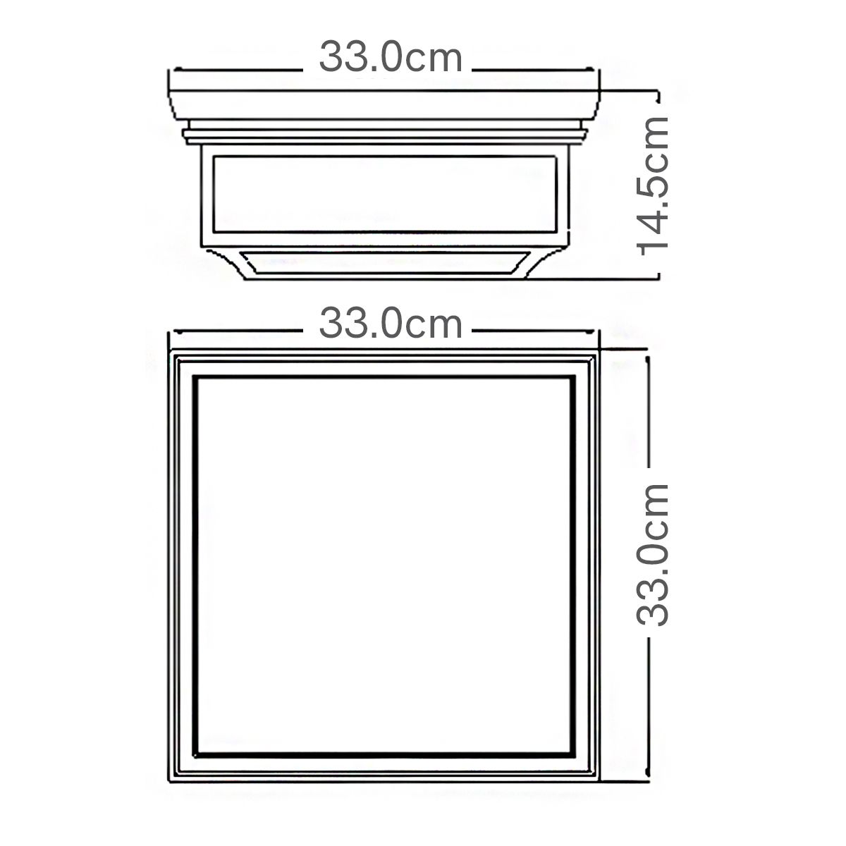 Feiss Shepherd 2 Light Flush Fitting - Dark Weathered Zinc