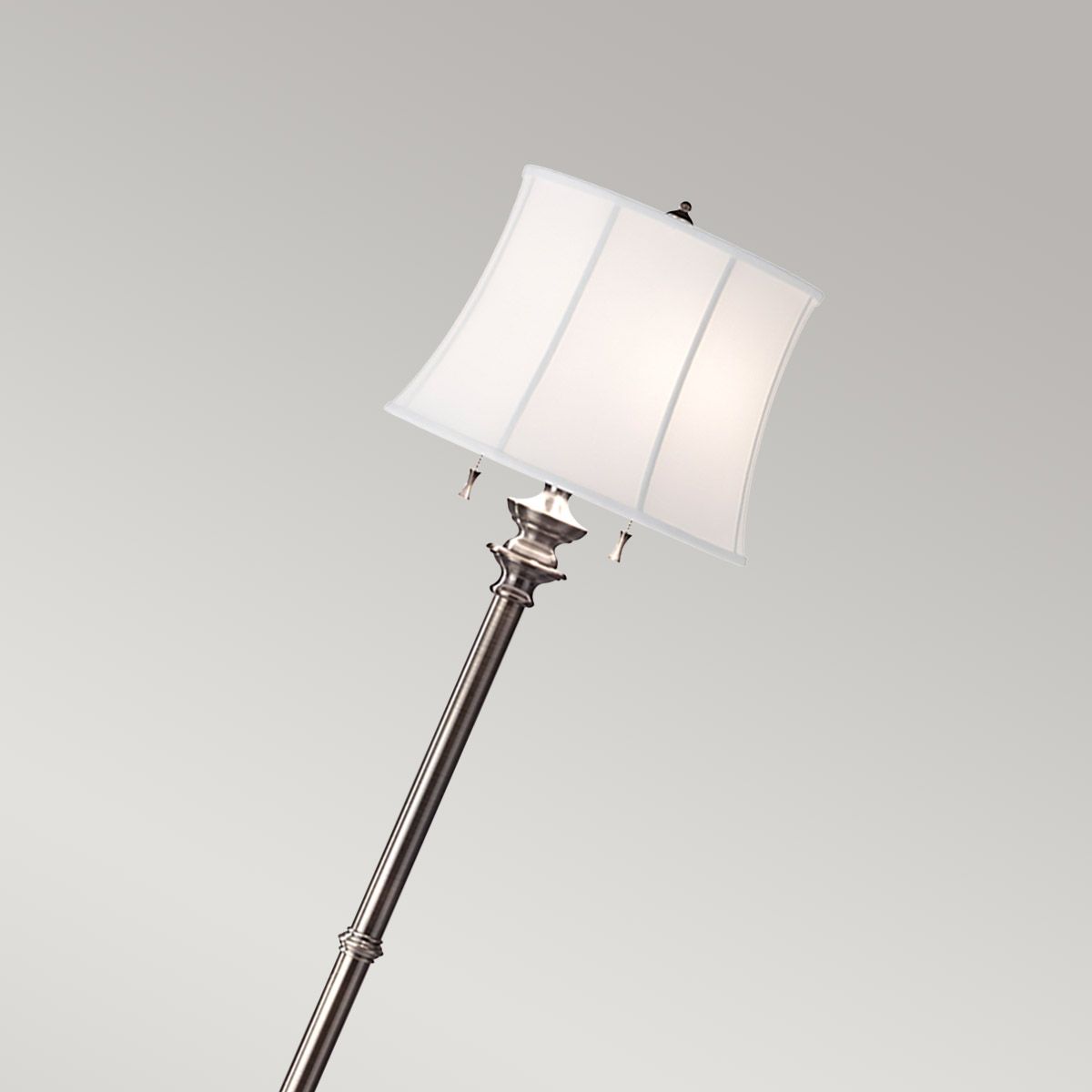 Feiss Stateroom 2 Light Floor Lamp - Antique Nickel