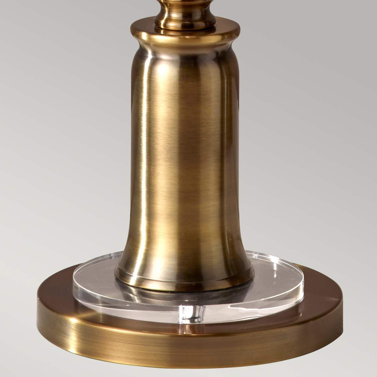 Feiss Stateroom 2 Light Floor Lamp - Bali Brass