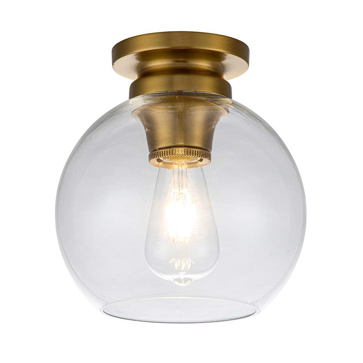 Feiss Tabby Single Flush Fitting - Burnished Brass