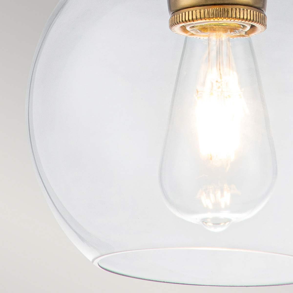 Feiss Tabby Single Mini Pendant - Burnished Brass