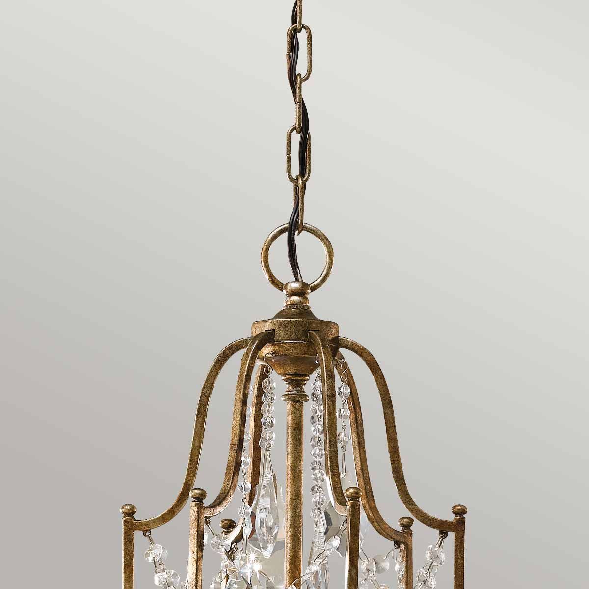 Feiss Valentina 6 Light Chandelier - Oxidized Bronze