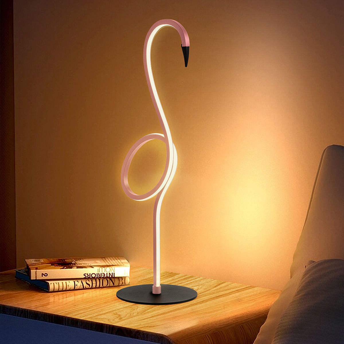 Elstead Flamingo LED Table Lamp - Pink