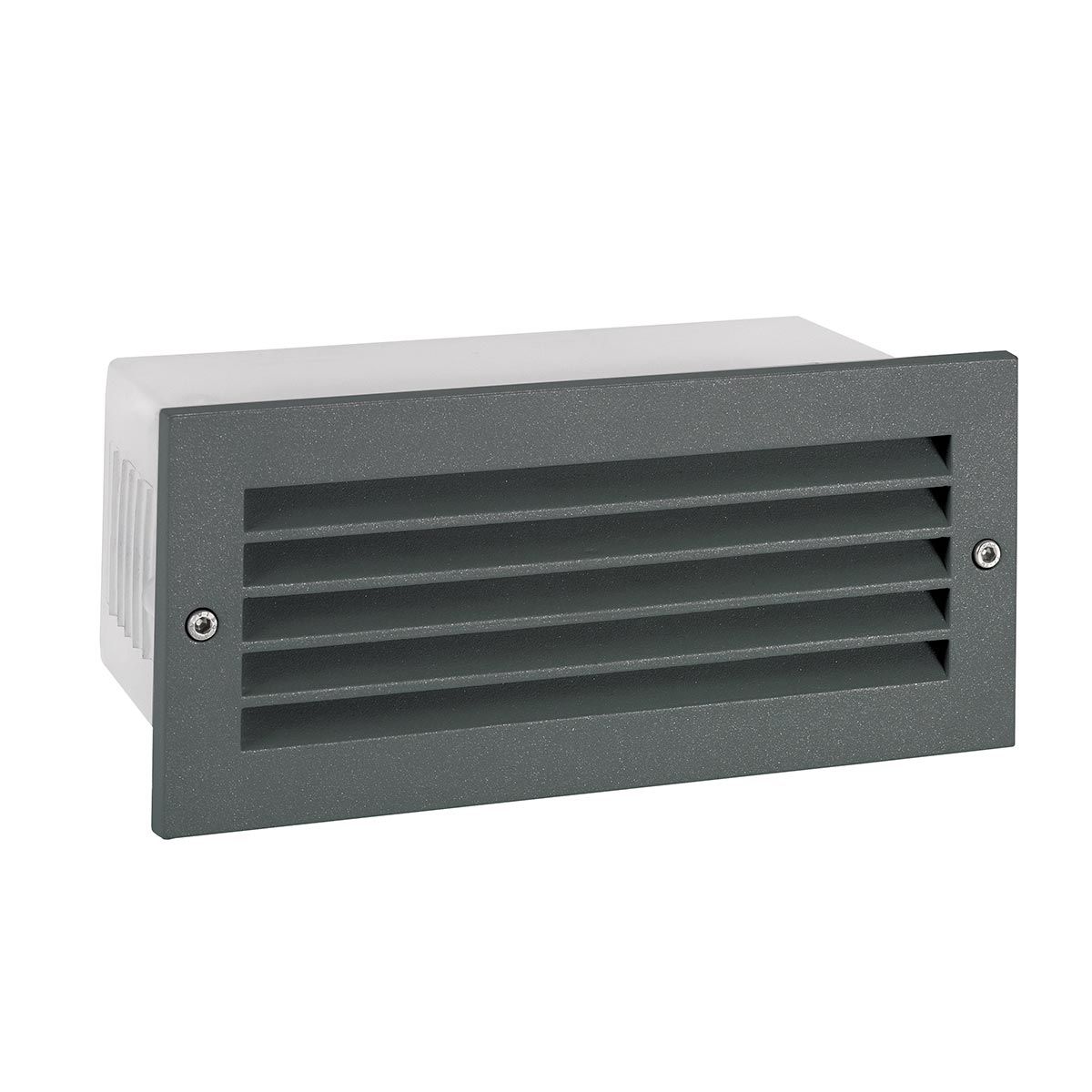 Norlys Grimstad LED Recessed Louvre Wall Light - Graphite