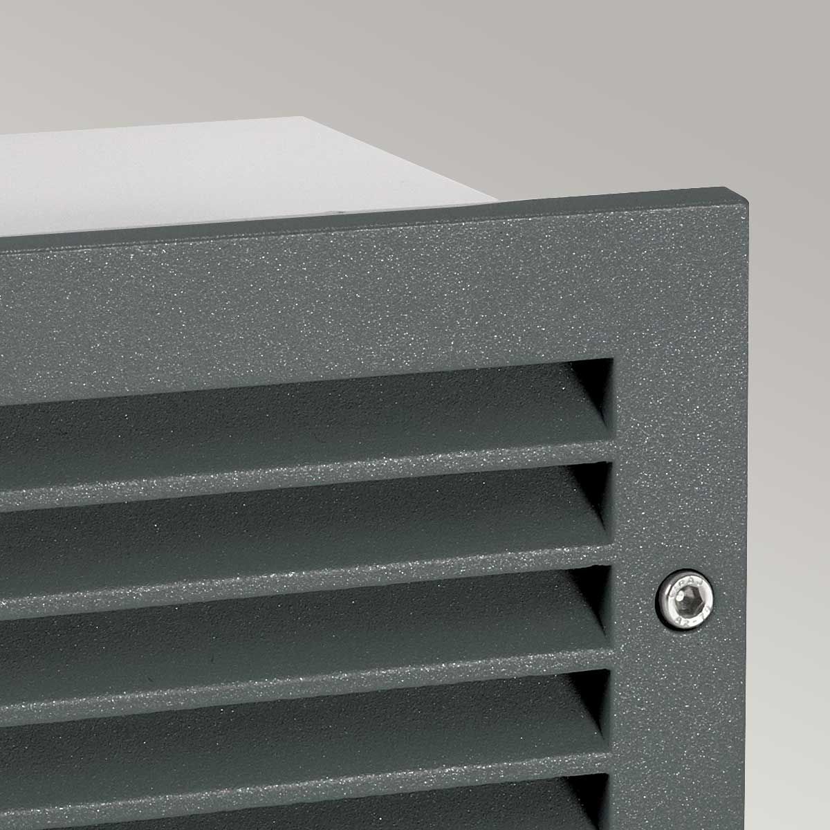 Norlys Grimstad LED Recessed Louvre Wall Light - Graphite