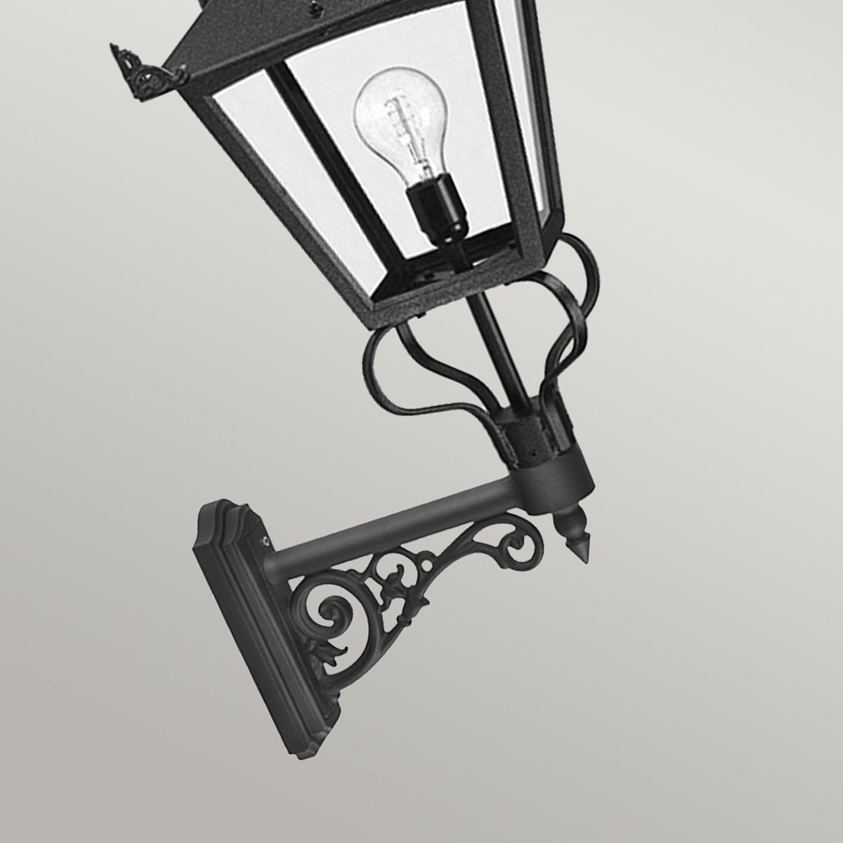 Elstead Grampian Single Wall Lantern - Black