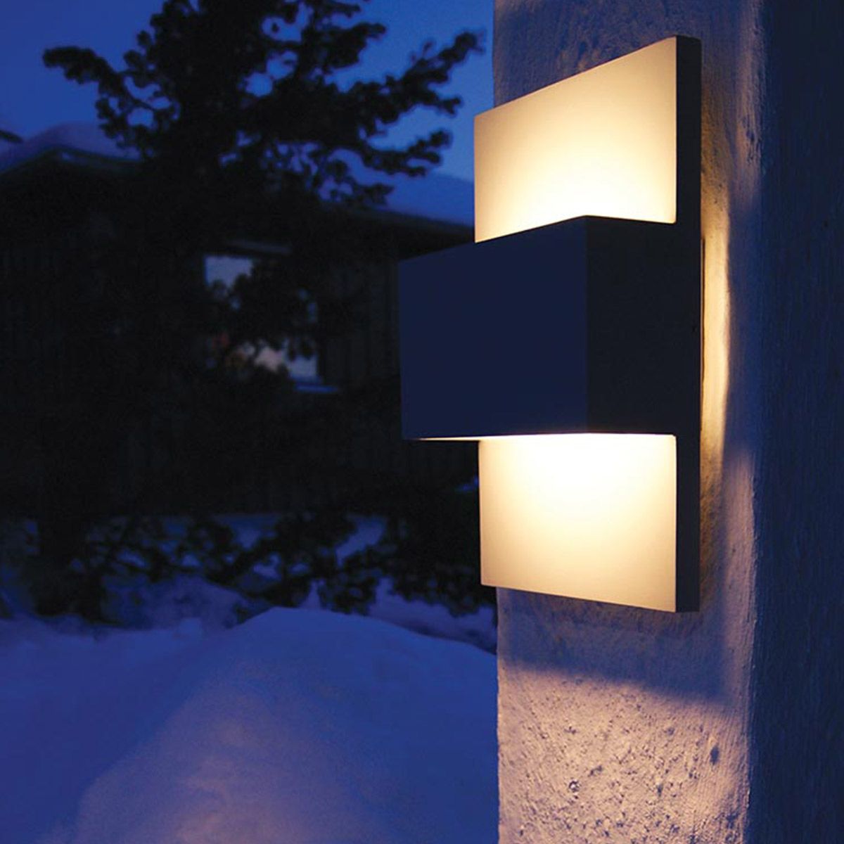 Norlys Geneve E27 Wall Lantern - Graphite