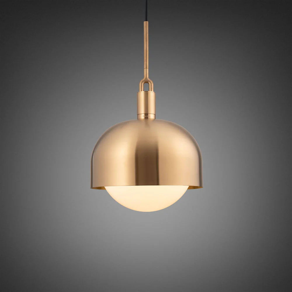 Buster + Punch Forked Globe Opal Shade Pendant - Large