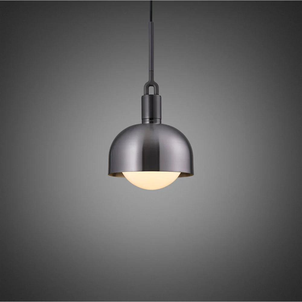 Buster + Punch Forked Globe Opal Shade Pendant - Medium