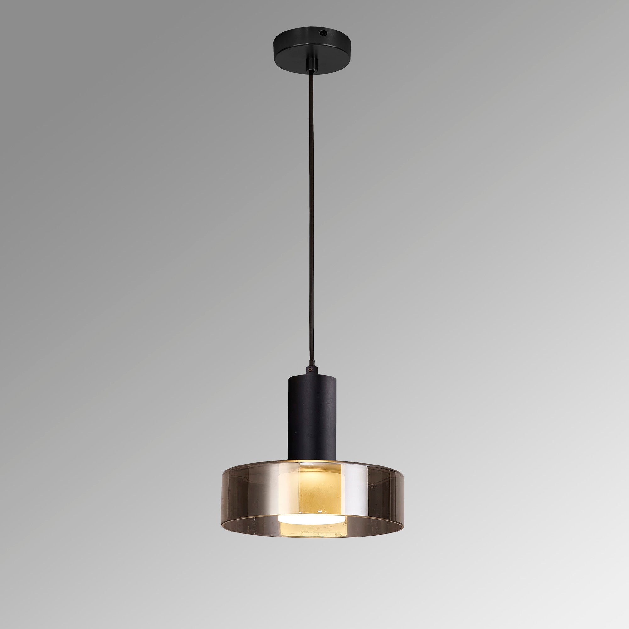 Mantra Gin 22cm Pendant 1 Light GU10 - Black