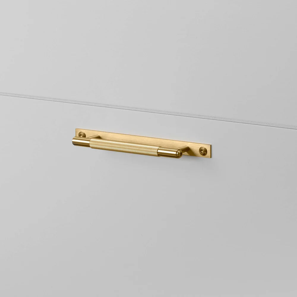 Buster + Punch Pull Bar - Plate - Linear Knurl - Small