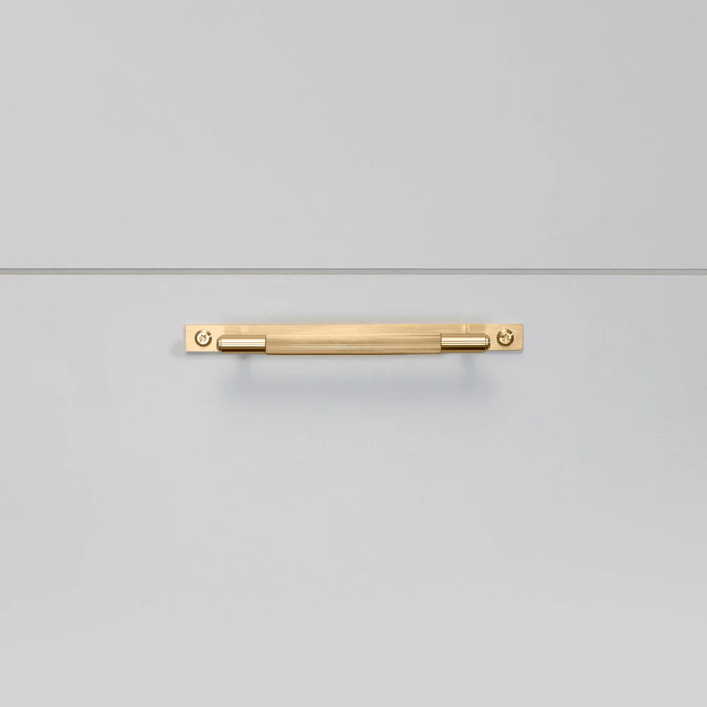 Buster + Punch Pull Bar - Plate - Linear Knurl - Small