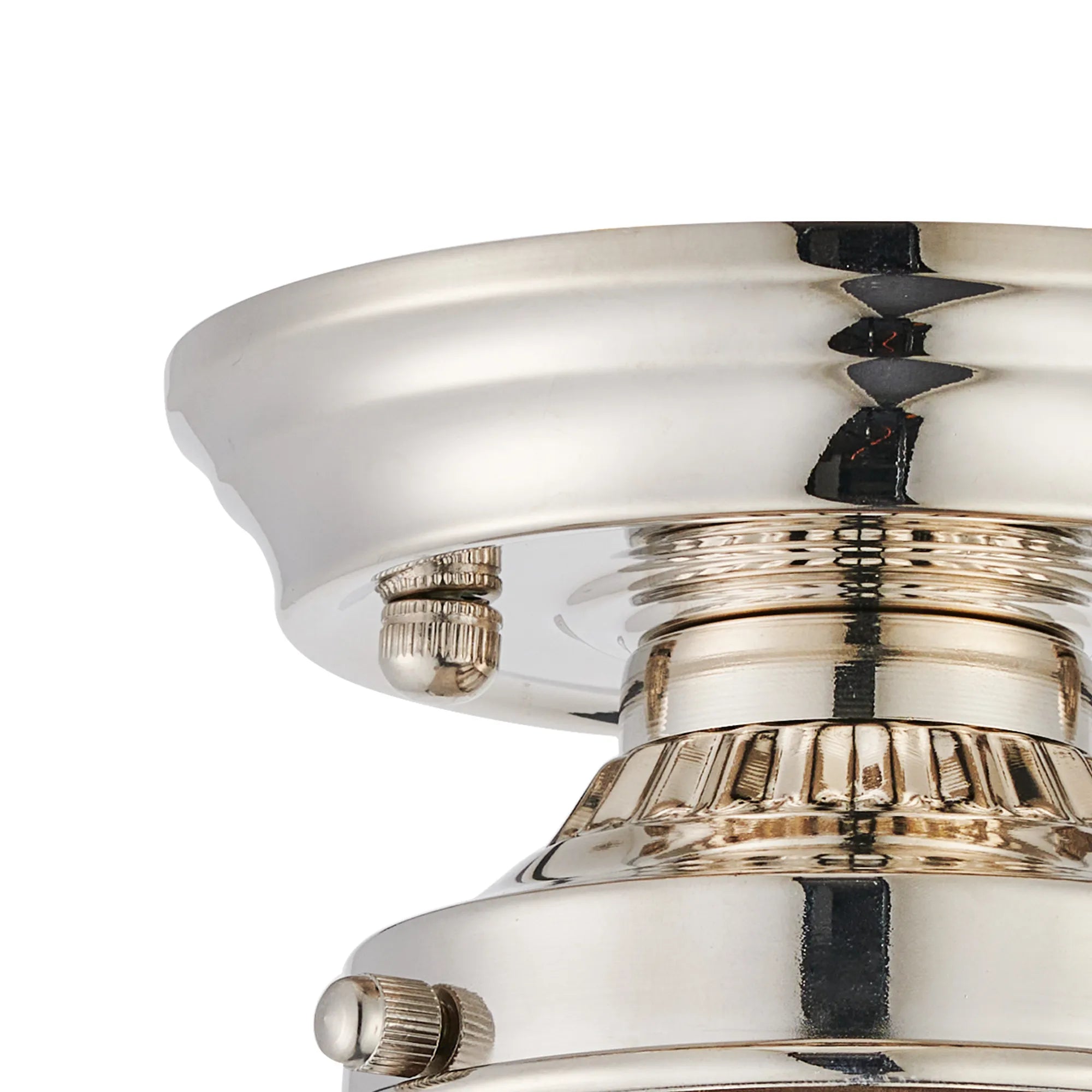 Grove Flush Ceiling Light - Polished Nickel