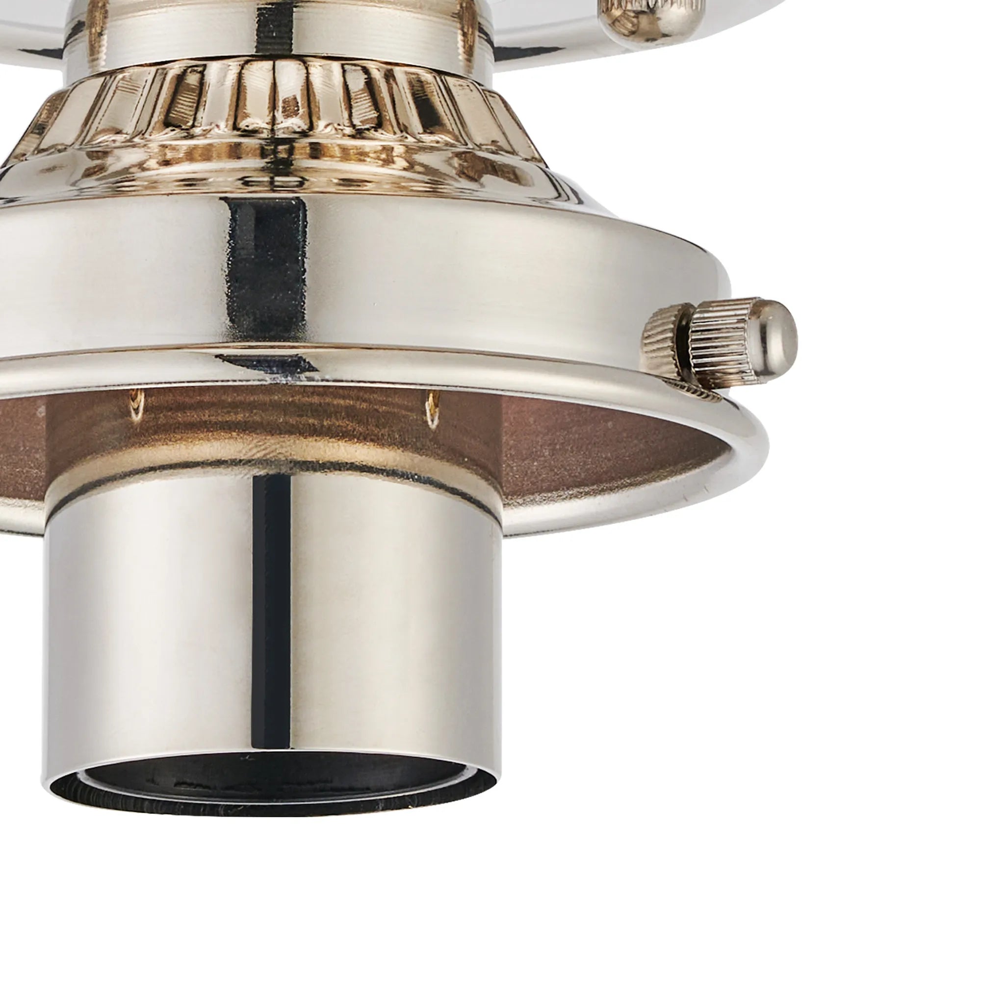 Grove Flush Ceiling Light - Polished Nickel