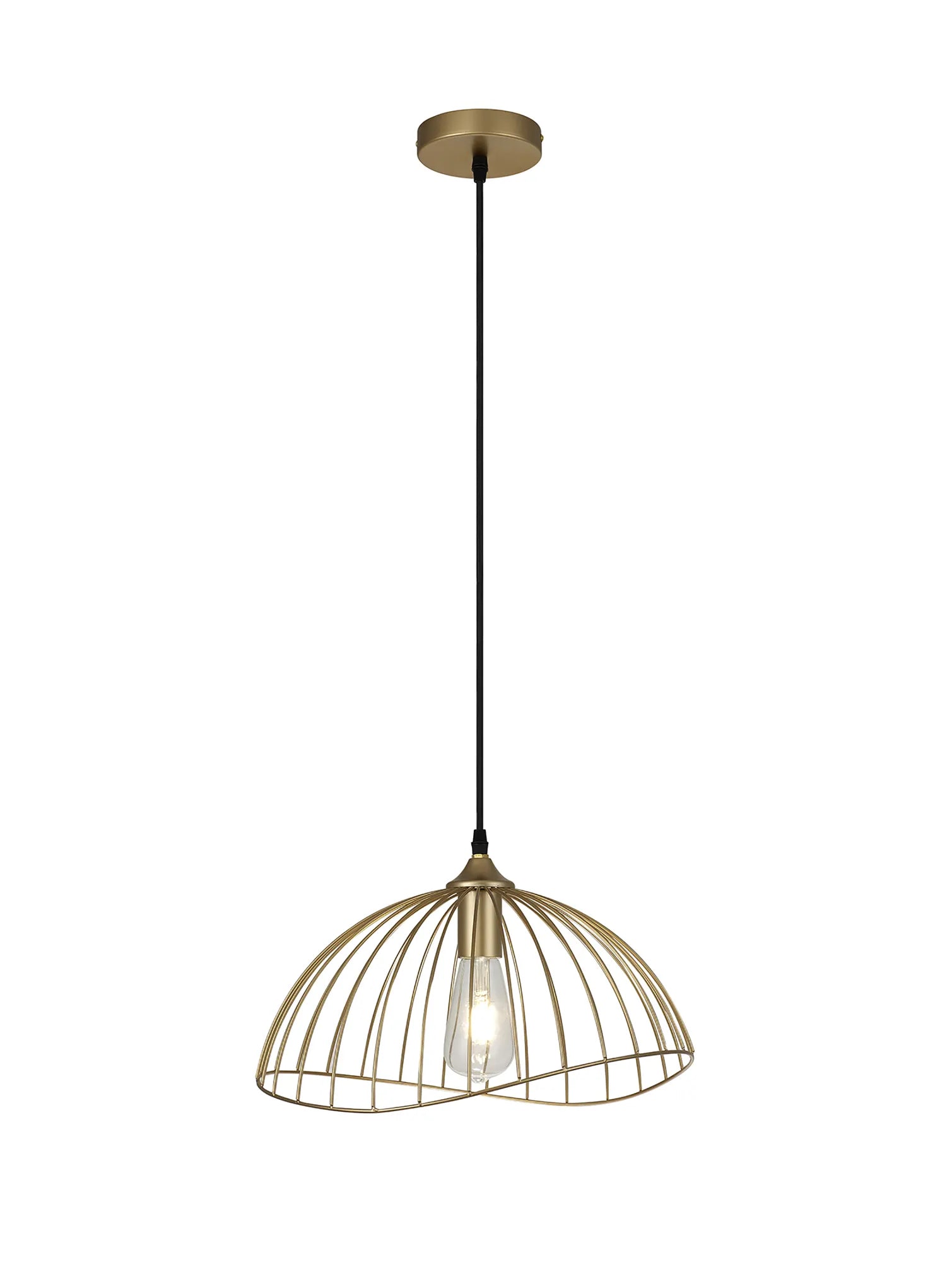 Halstead Dome Pendant - Painted Gold