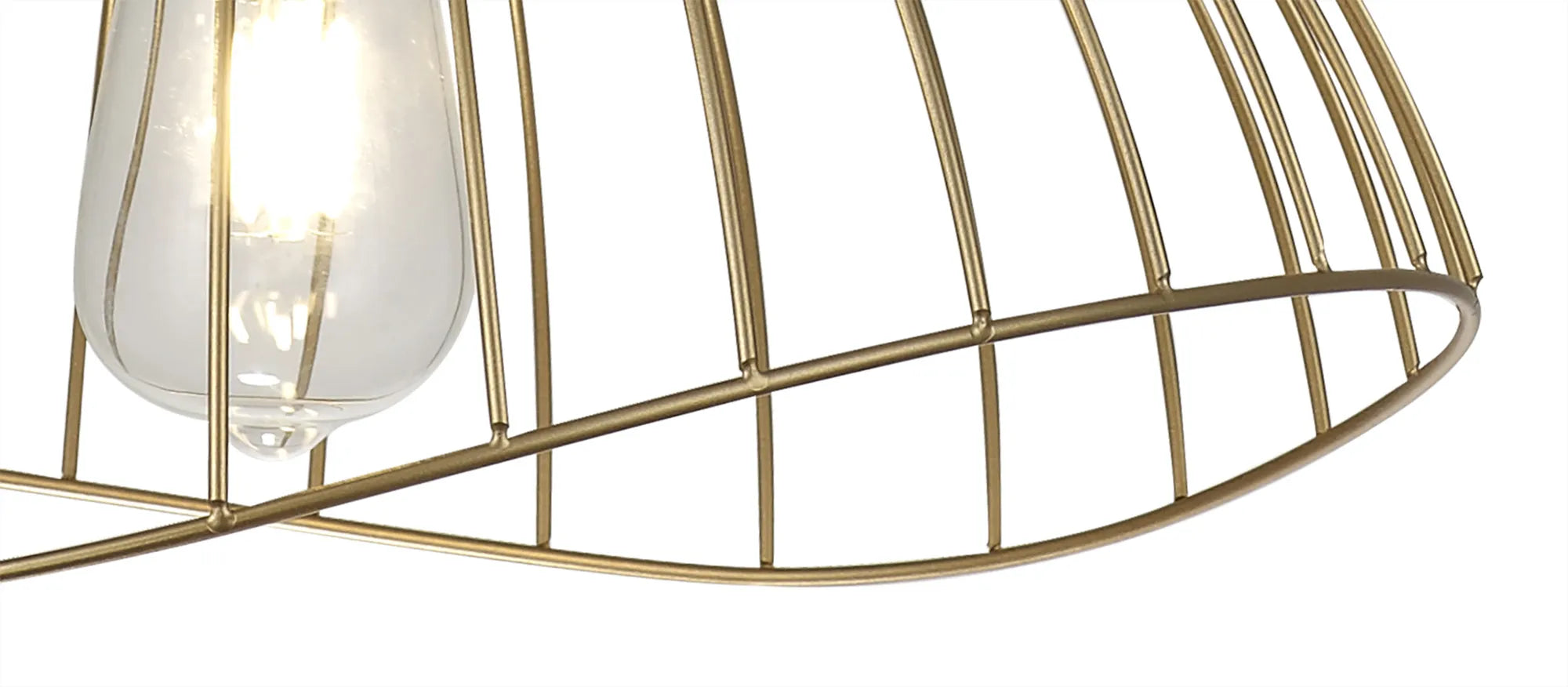 Halstead Dome Pendant - Painted Gold