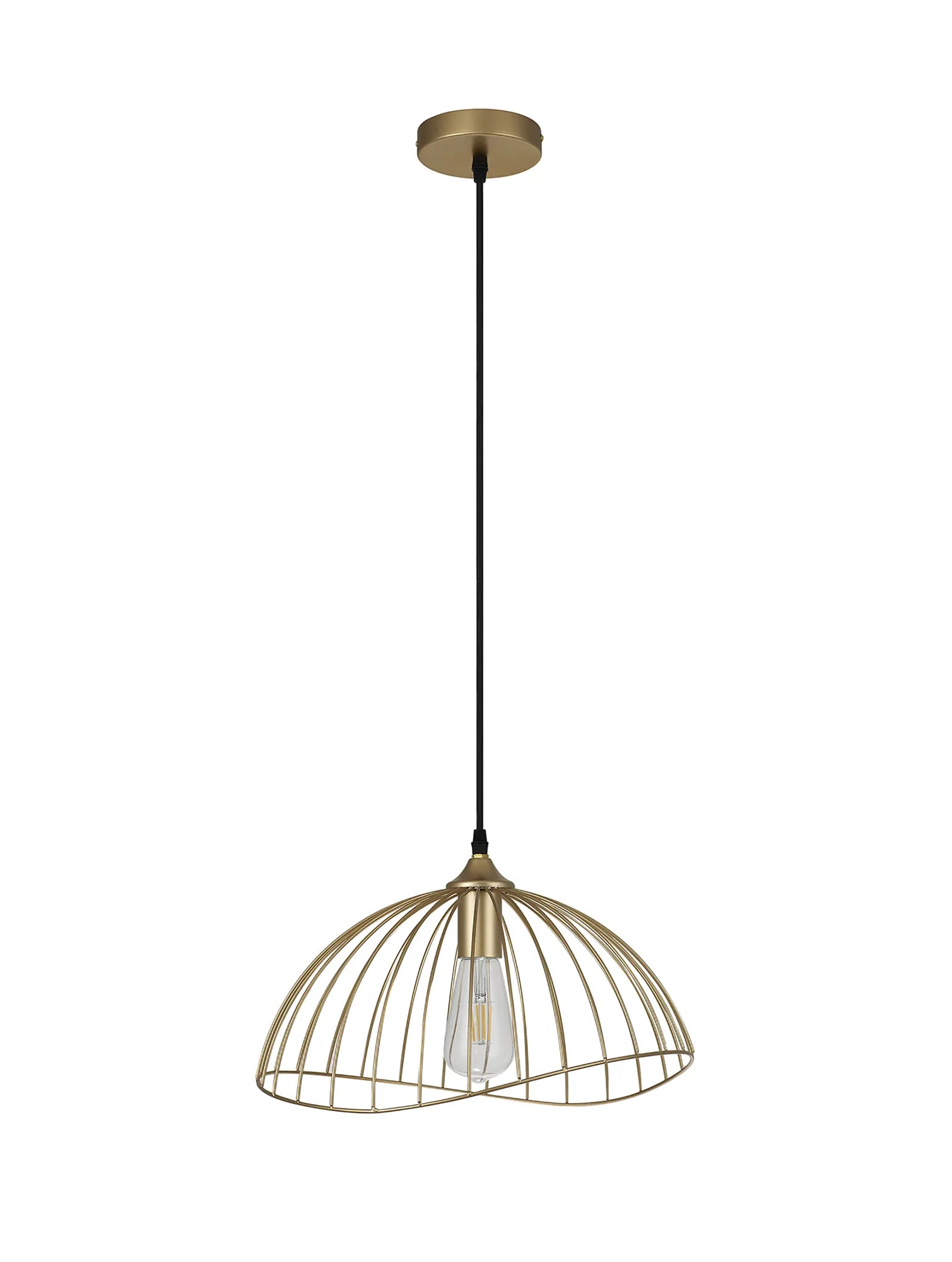 Halstead Dome Pendant - Painted Gold