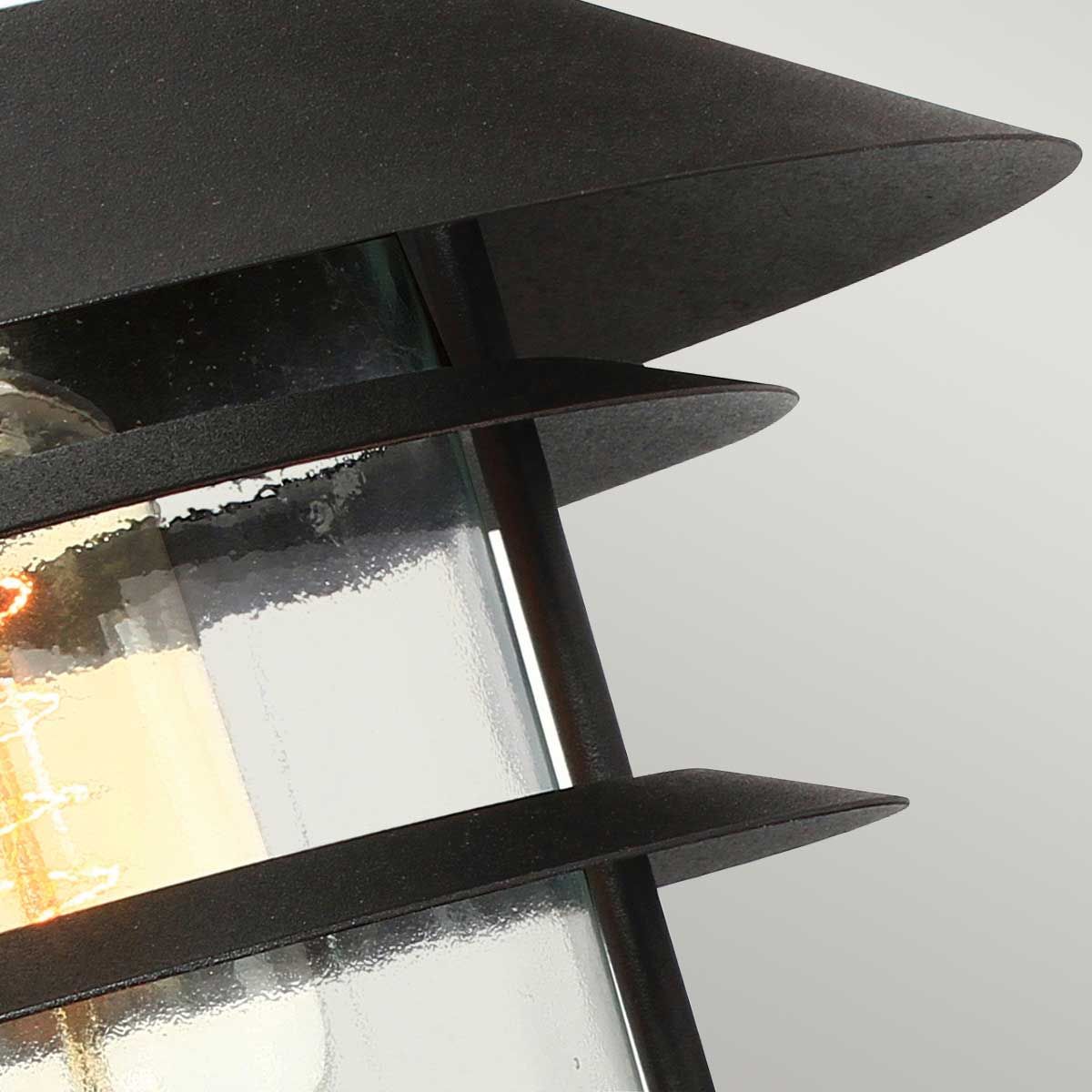 Elstead Helsingor Single Wall Lantern - Black