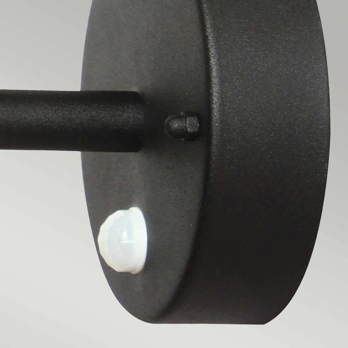 Elstead Helsingor Single PIR Wall Lantern - Black