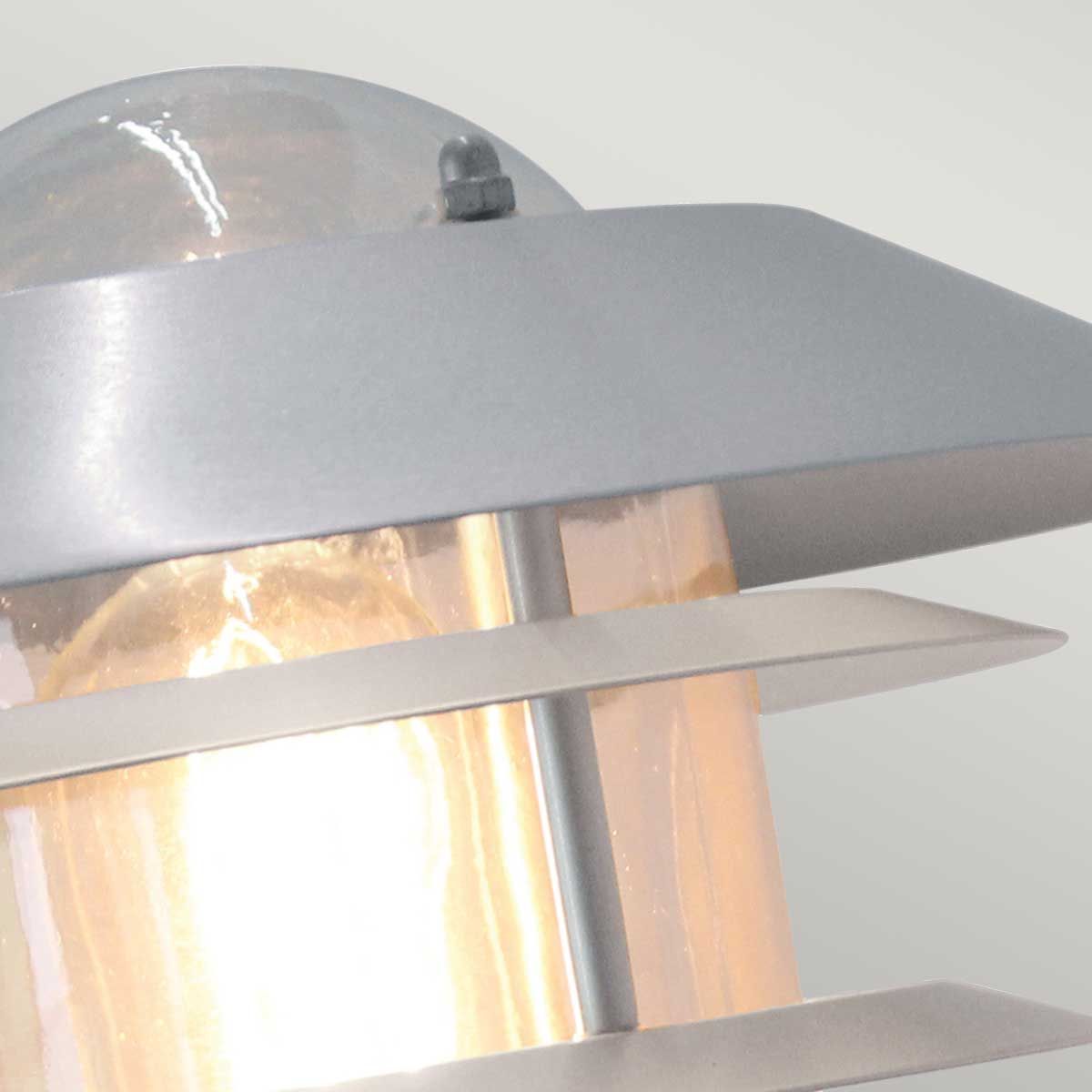 Elstead Helsingor Single Wall Lantern - Silver