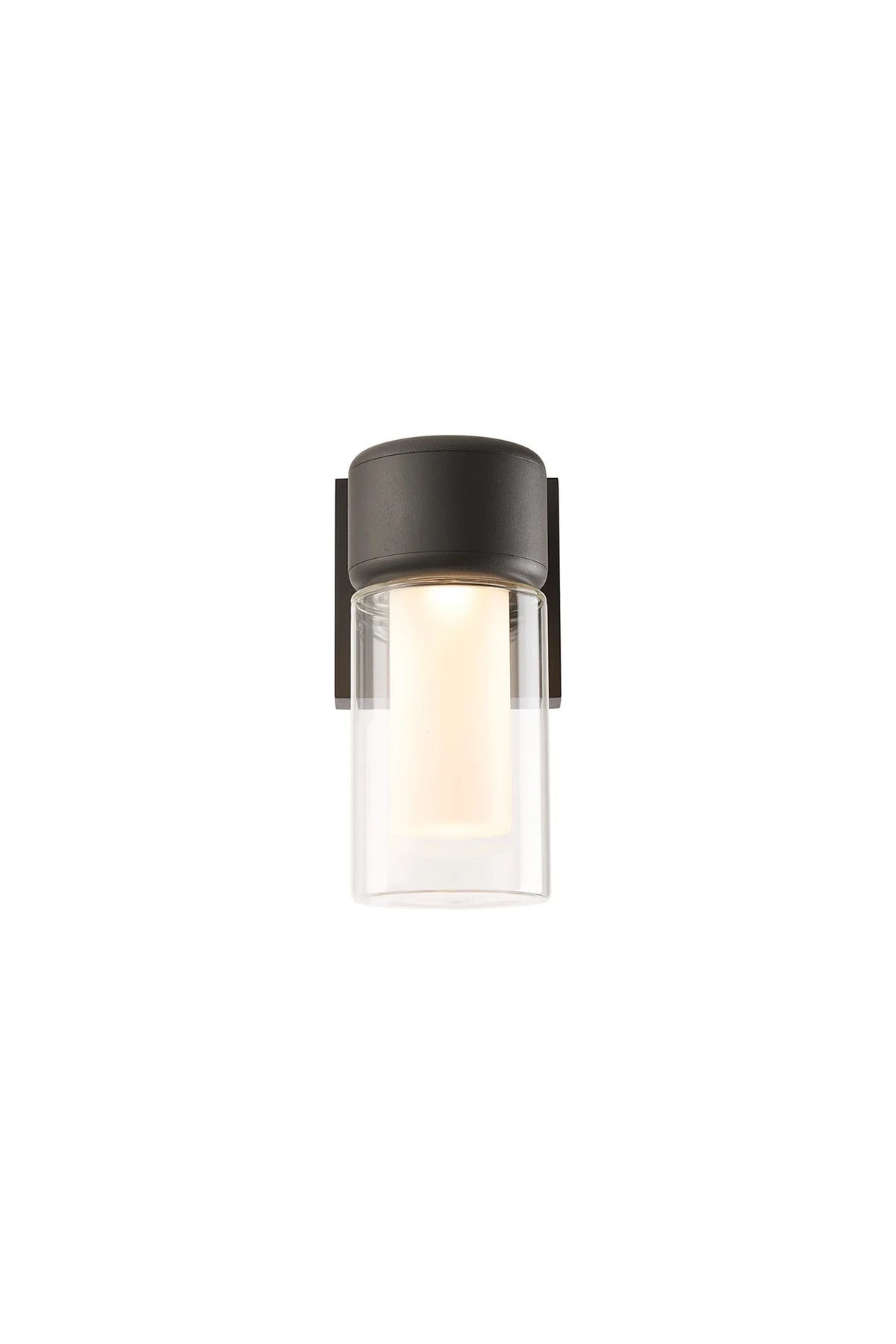 Fabula Henley IP65 1 Light Wall Light – Anthracite & Frosted Glass
