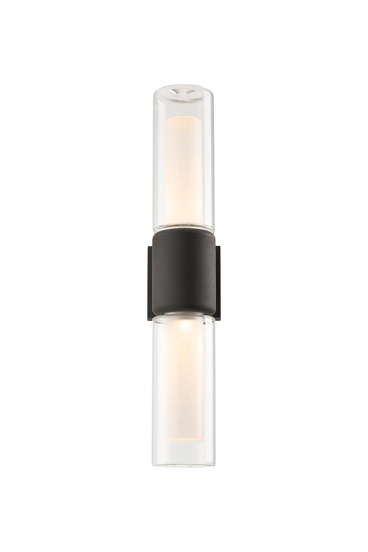 Fabula Henley IP65 2 Light Wall Light – Anthracite & Frosted Glass
