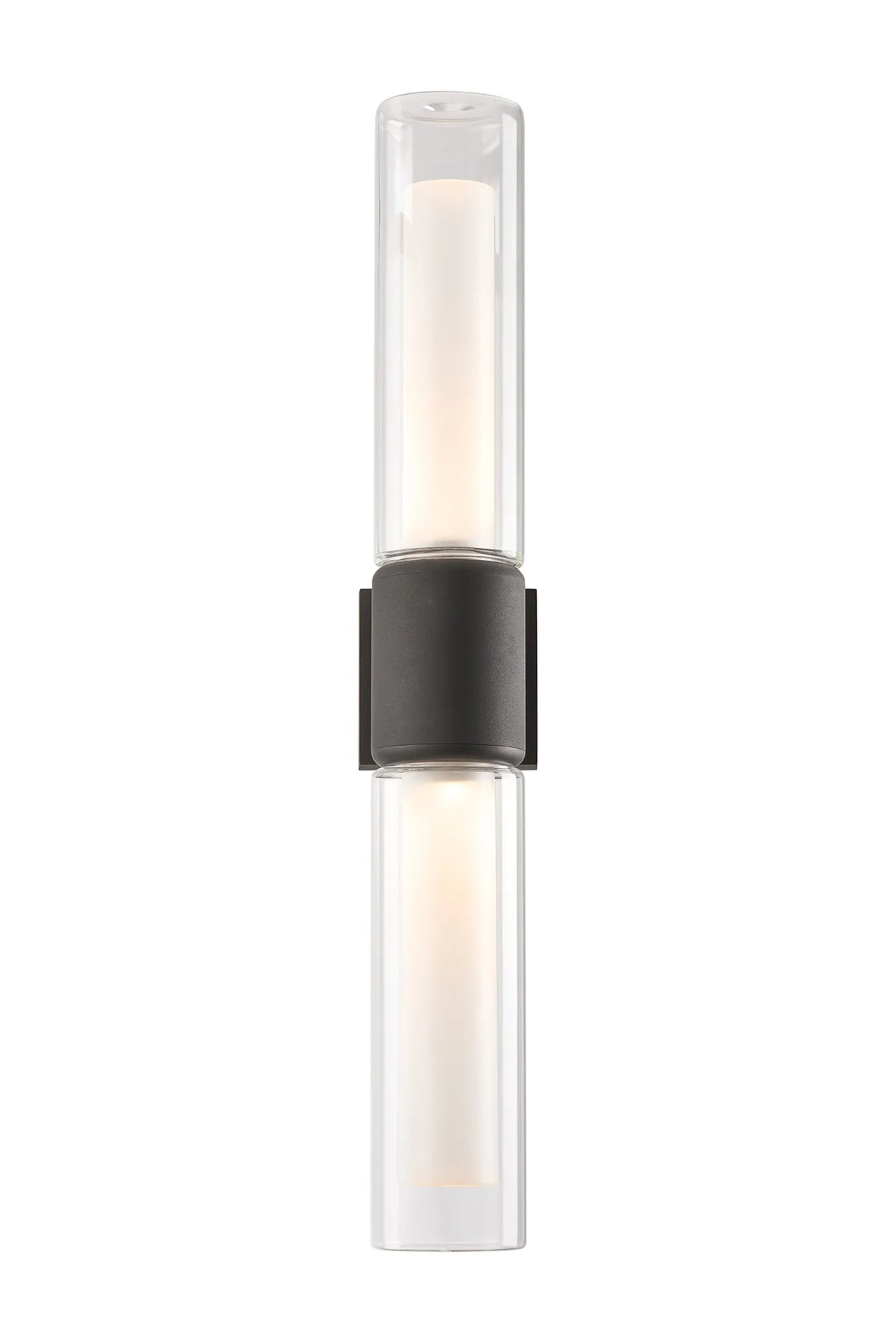 Fabula Henley IP65 2 Light Wall Light – Anthracite & Frosted Glass