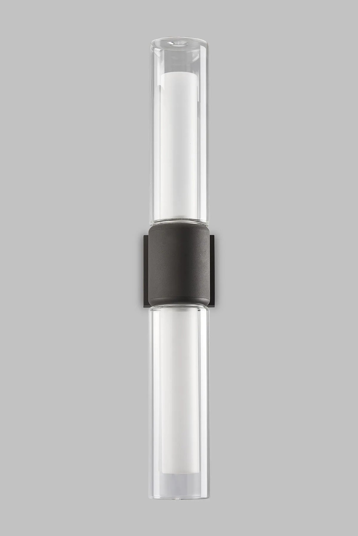 Fabula Henley IP65 2 Light Wall Light – Anthracite & Frosted Glass