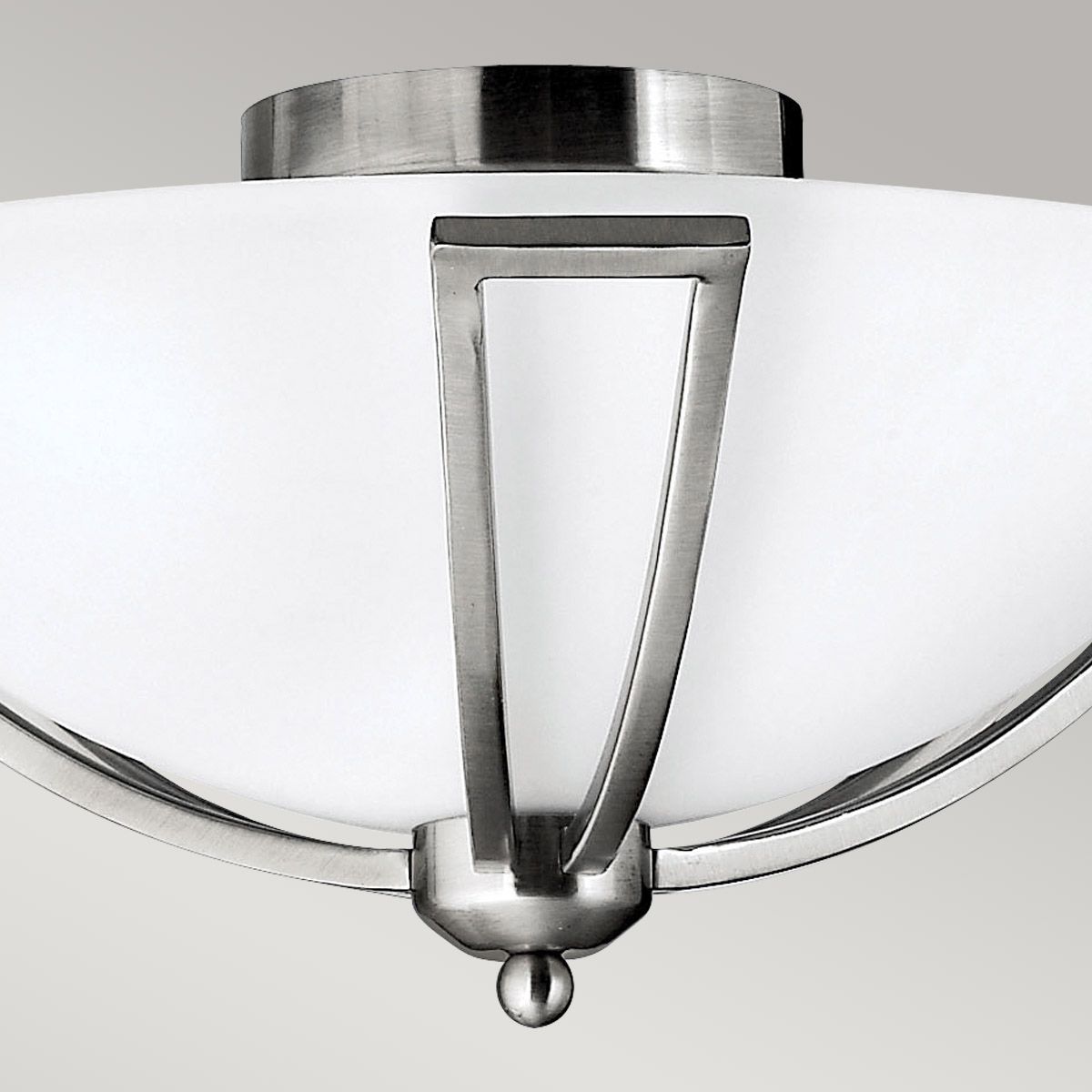 Hinkley Bolla 2 Light Flush Fitting - Brushed Nickel